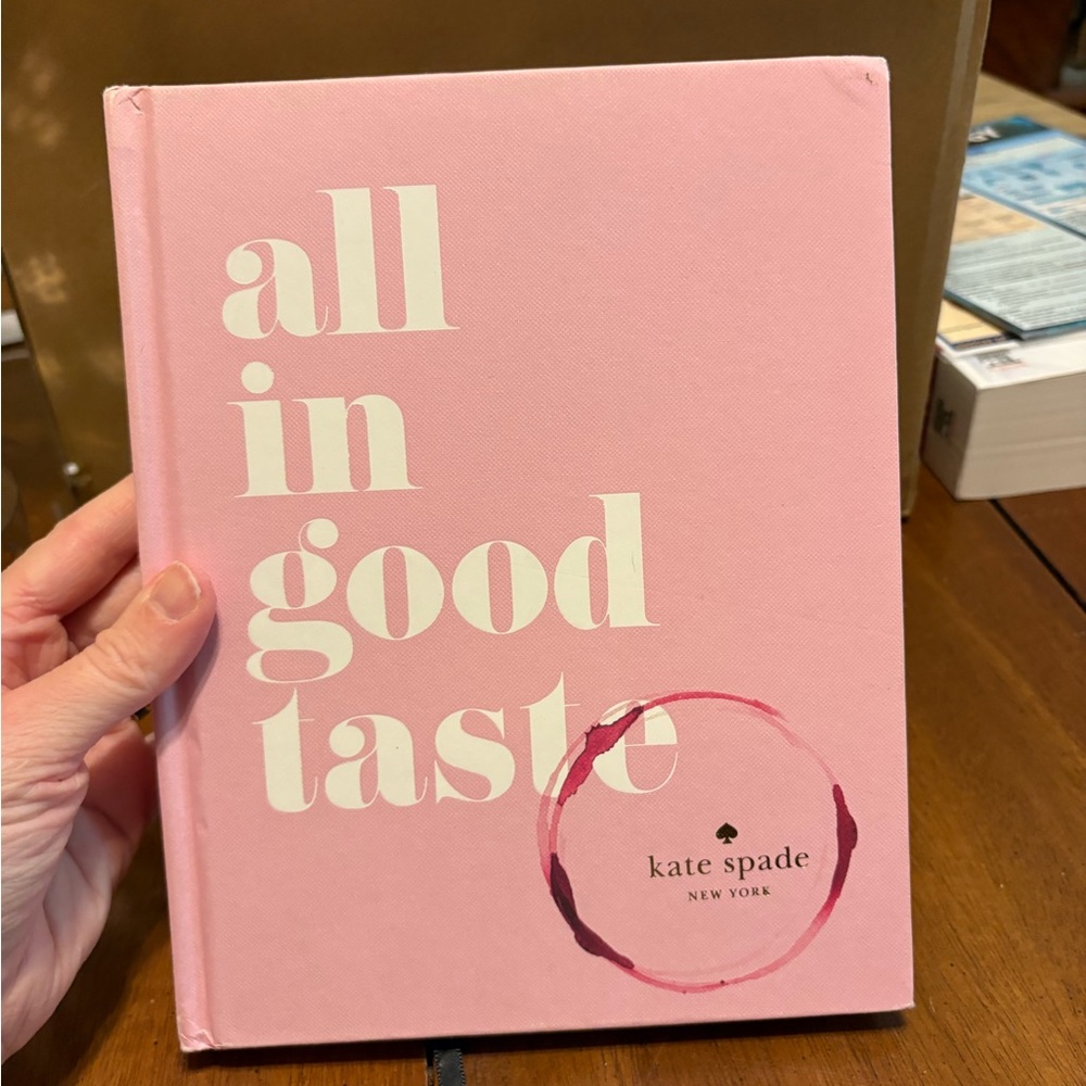 Kate Spade Pink 'All in Good Taste' Hardcover